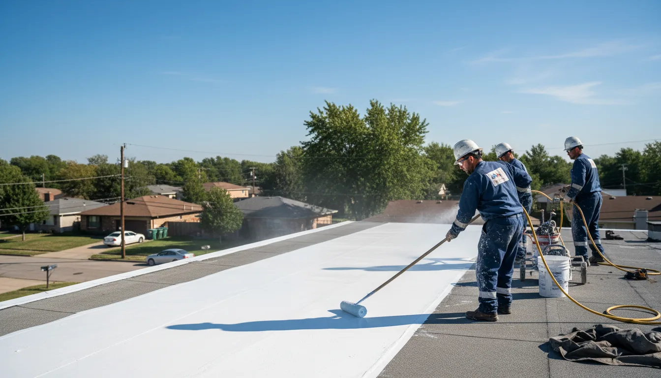 Commercial roof coating in Fairfax, VT near me